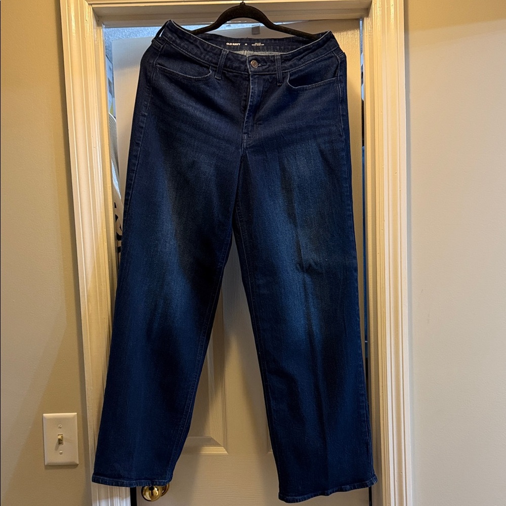 Old Navy Dark Blue Straight Leg Jeans